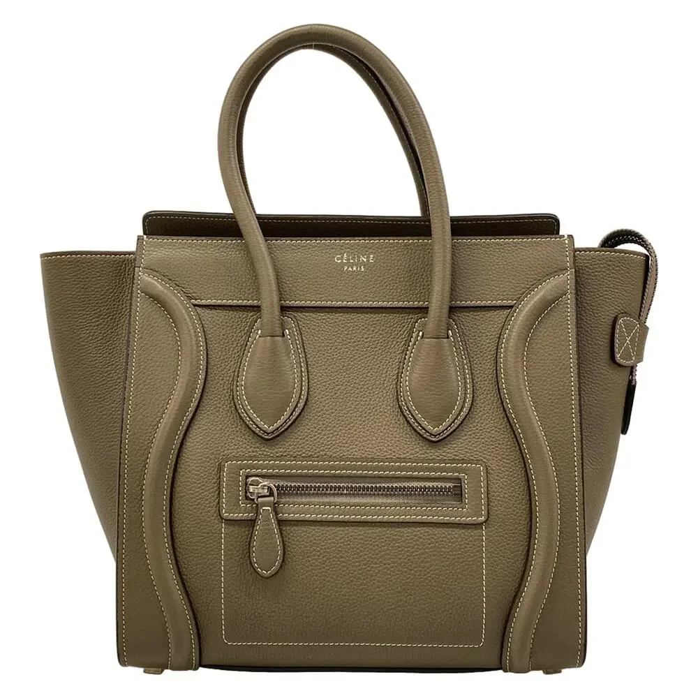 Celine Luggage Micro Shopper Handbag 167793DRU.09SO Souris(Gray Beige)